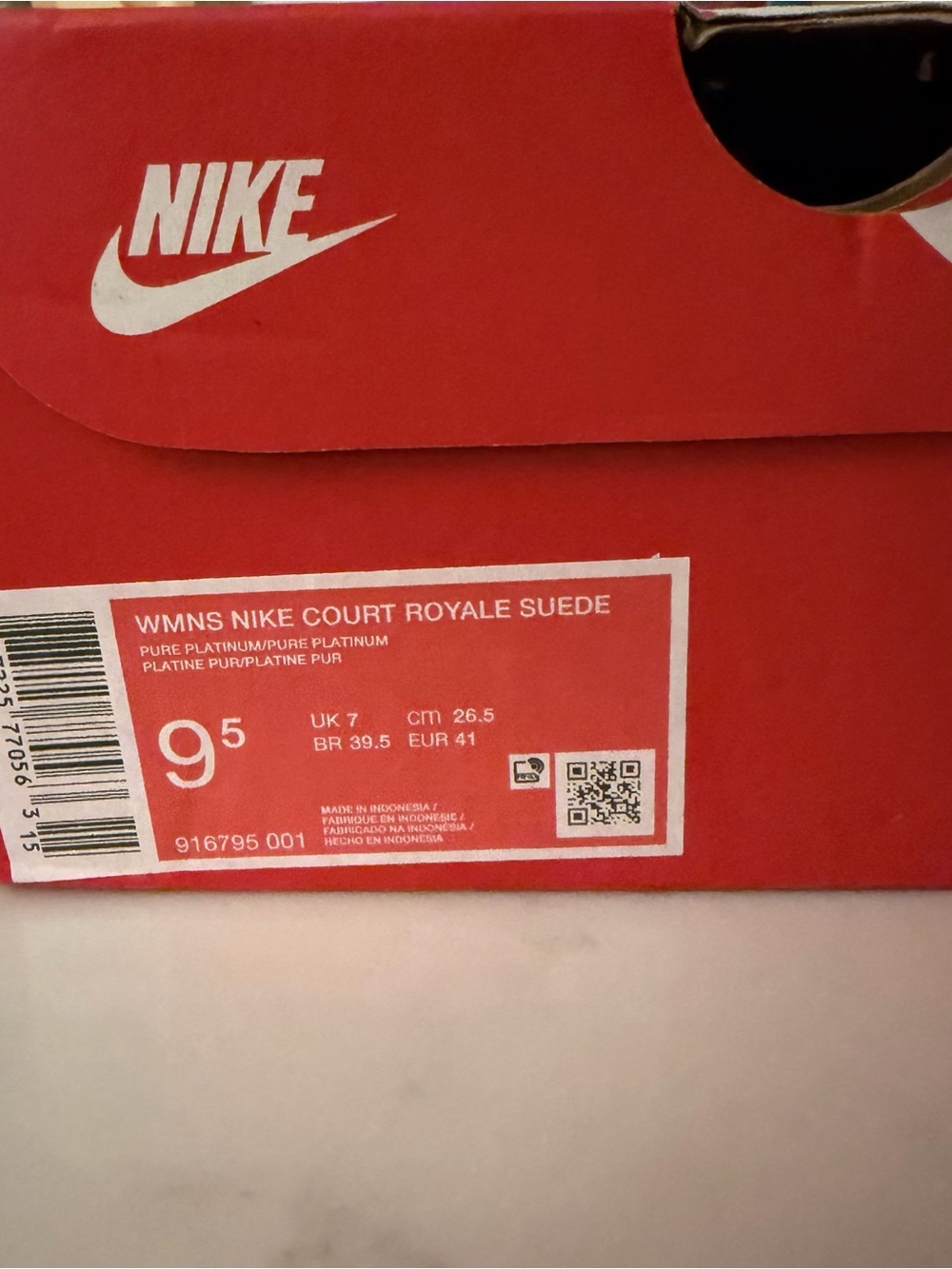 Nike COURT ROYALE SUEDE WOMENS 9.5 - Picture 4 of 7